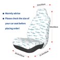 thumbnail image 3 of Wukai Cute Shark Full Set Car Seat Covers with Soft Padding Universal Auto Front Seats Protector and Cushion Mat, 3 of 5