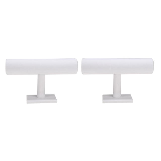 2 Pcs Support de Bracelet Support de Bracelet Support de Bijoux Bracelet - Blanc