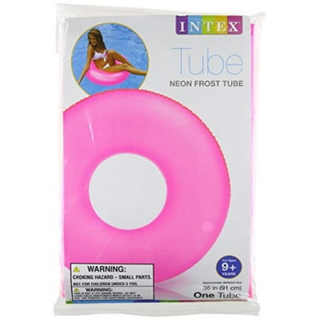 - Intex 36 Assorted Bright Neon Colors Frost Tube Inflatable Sturdy Swim Pool Multi-Colored
