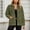 Green, variant on Womens Sherpa Jackets Fuzzy Warm Winter Jackets Button Down Jackets (Green L)