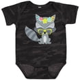 thumbnail image 3 of Inktastic Hipster Raccoon, Raccoon With Glasses, Flowers Boys or Girls Baby Bodysuit, 3 of 5