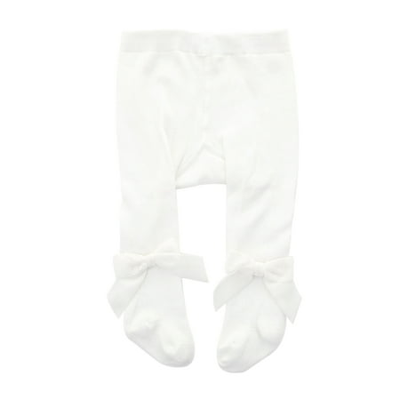 

Infant Baby Girl Tights Cable Knit Bowknot Tights Solid Color Stretchy Pantyhose Leggings Stockings Fall Winter