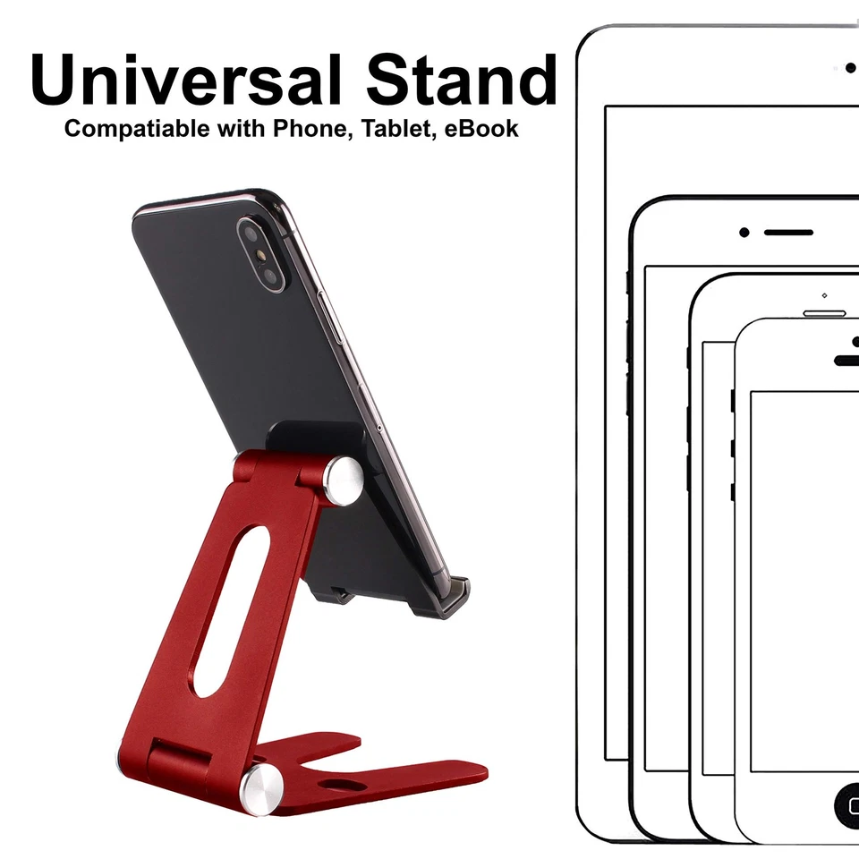 PRIME - Cell Phone Tablet Fully Foldable Stand Dock Holder Cradle Mount Organizer Cha...