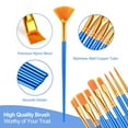 thumbnail image 2 of Paint Brushes Set - 6pack 72pcs Nylon Hair Round-Pointed Tip Acrylic Paint Brushes for Watercolor Oil Rock Face Painting,12 Sizes Paint Brush for All Purposes Kids Adult Arts Painting Brush Kits, 2 of 7