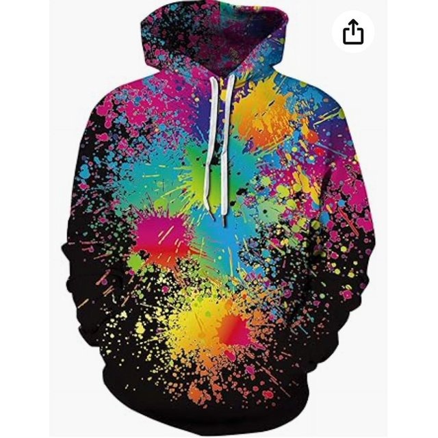 Chandails en Molleton Unisexes à Imprimé Numérique pour Hommes et Femmes, Chandail à Capuche Motif Galaxie