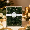 thumbnail image 4 of 42-Pack Velvet Christmas Ball Ornaments Set, Flocked Hanging Baubles, Assorted Sizes, Xmas Tree Holiday Decor, 4 of 8