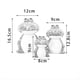 thumbnail image 3 of 3 Piezas Figuras de la Familia de Ranas Estatua de Rana Figura de Rana de Cerámica en Miniatura Adorno de Rana Animal para Estantería Rojo, 3 of 5