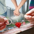 thumbnail image 6 of Heart Keychain for Couples Boyfriend Girlfriend Lego Key Chain  Valentine's Day Gifts Stuff Presents Red Keychains, 6 of 6