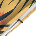thumbnail image 4 of 3 Pcs Soft Bedding Set, Includes 1 Duvet Cover with Zipper And 2 Pillow,Shams Hawaiian Hibiscus Garden Orange Flowers Queen(90"×90"), 4 of 8