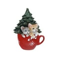 thumbnail image 1 of Halloween Decorations Inflatable Christmas Decoration 6.3 Inch (about 16 Cm) Luminous Cat Resin Christmas Tree With A Variety Of Multi Color Lights, 1 of 9