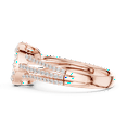 thumbnail image 4 of Zuwelria Moissanite Promise Rings | 0.94 Ct Round Cut Moissanite Engagement Ring - Wedding Ring for Women | Halo Diamond Rings | 18K Rose Gold Plated Silver Size 5, 4 of 8
