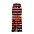 thumbnail image 6 of IYYVV Women Halloween Pajamas Pants Aesthetic Pumpkin Ghost Skeleton Patterned Drawstring Pjs Halloween Stretch Lounge Ghost Face Fall Pant Red 2XL, 6 of 6