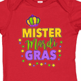 thumbnail image 4 of Inktastic Mister Mardi Gras with Crown and Dots Boys Baby Bodysuit, 4 of 5