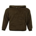 thumbnail image 4 of PENGXIANG Hommes Pull à Capuche en Molleton en Peluche Pull Léger en Viscose Pull Sweatshirt, 4 of 9