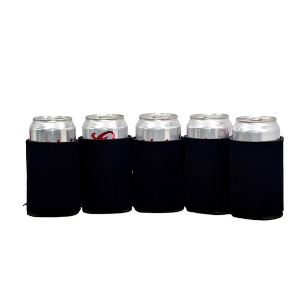 10 Uds. Soporte para latas de neopreno plegable con aislamiento para latas de cerveza, fundas para enfriador, fundas reutilizables para bebidas, 13X10cm