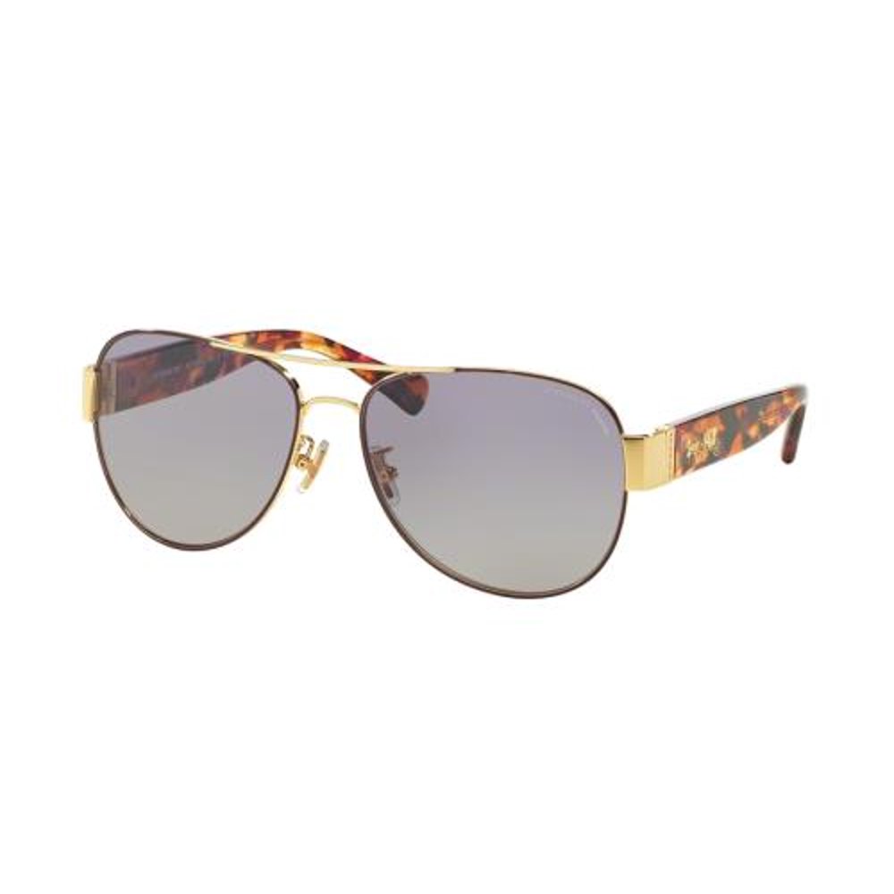 Coach COACH Sunglasses HC7059 92482P Gold Purple/Purple Confetti 58MM