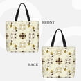 thumbnail image 2 of Honeii Sweet Bee Print Tote Bag, Reusable Grocery Shopping Bag,Shoulder Bag with Inner Pocket, 2 of 7