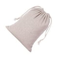 thumbnail image 2 of braveheart Cotton Linen Storage Bag Reusable Rectangular Solid Color Jewelry Underwear Cosmetic Household Drawstring Pouch Pocket 30x40cm 15x20cm, 2 of 6