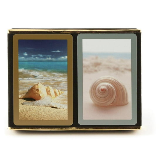 Seashell Playing Cards -Standard Index (Pack of 2), Made in Spain By Congress