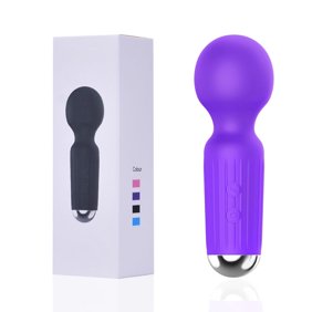 Rechargeable Wand Massager, Electric Handheld Massager, 20 Vibration Modes and 8 Speeds for Neck Shoulder Back Foot Muscle Body Massage