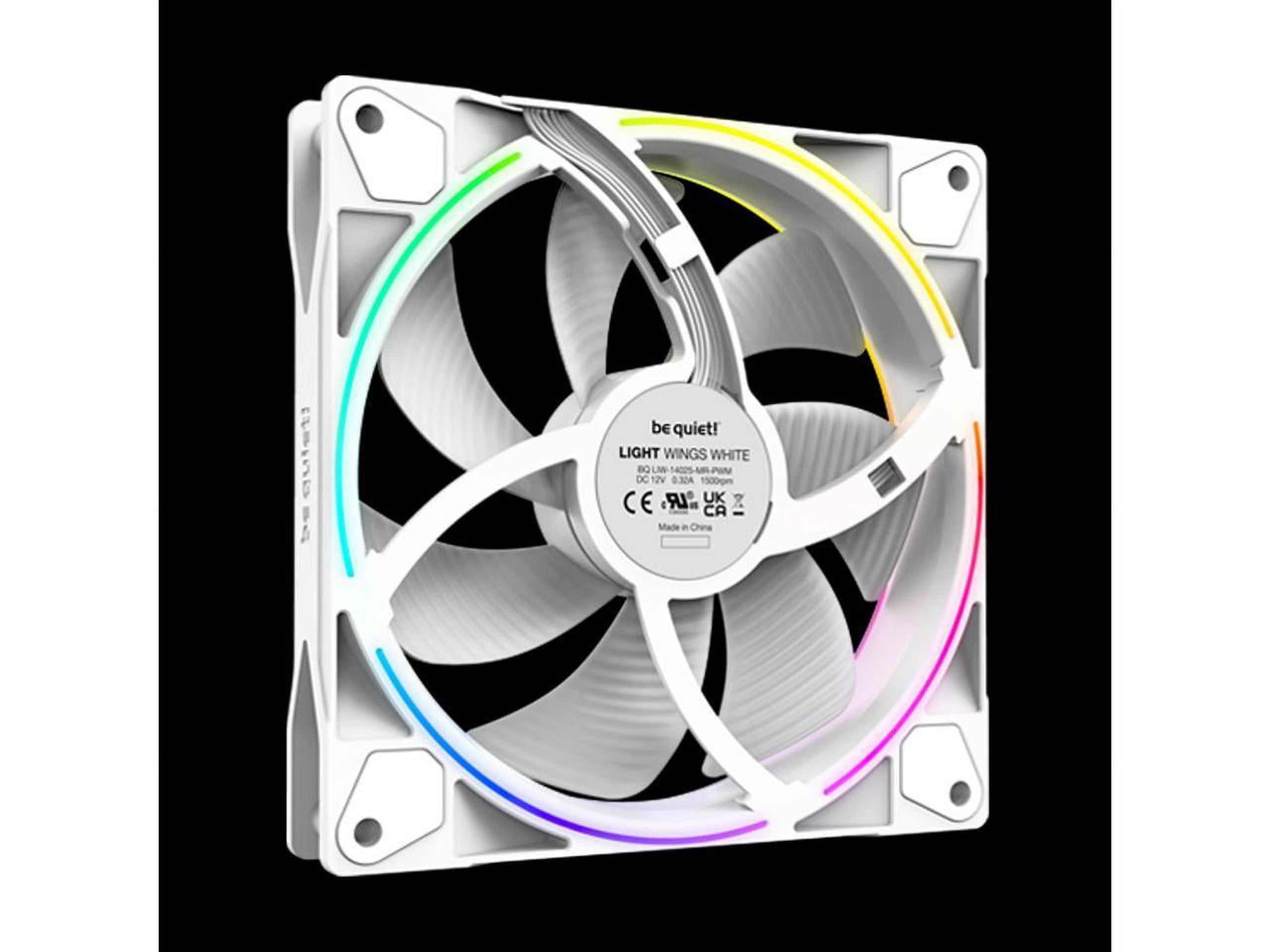 be quiet! LIGHT WINGS WHITE 140mm PWM TRIPLE PACK - Walmart.com