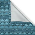 thumbnail image 6 of Ambesonne Stripes Valance & Curtain, Doodle Style Triangles, 55"x24", Blue and Pale Blue, 6 of 6
