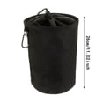 thumbnail image 2 of LPSSTORE Black Clothespin Bag Clothespin Storage Bag Clothing and Toy Storage Bucket Round Bottom Drawstring Bag Travel Drawstring Bag Outdoor Drawstring Bag, 2 of 8