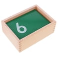 thumbnail image 1 of Material de Matemáticas Montessori 0-9 Números de Papel en Caja de Madera Juguetes Educativos Baoblaze Juguete Montessori, 1 of 5