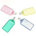 thumbnail image 3 of Keychain Name Tag Luggage Bag Hanging Card Keyring Card Holder Hotel Portable Key Chain Visible Classification Holder Label Handbag Suitcase Blue, 3 of 9