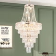 thumbnail image 3 of LUOLAX 15-Lights Golden Empire Crystal Chandelier Classic Lamp Ceiling Light 21×53 inch, 3 of 19