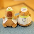 thumbnail image 4 of Gift Kids Stuffed Animals Bag Decoration Toy Accessories Multicolor Simulation Capybara Pendant Fluffty Animal Doll Plush Capybara Keychain 4, 4 of 8