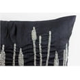 thumbnail image 3 of The HomeCentric Pillow Case Covers With Zipper, Black Zippered Throw Pillow Covers Pack of 2, 16x16 inch (40x40 cm) Silk Throw Pillows For Couch, Nature & Floral, Paddy, Beaded, - Black Beauty, 3 of 9