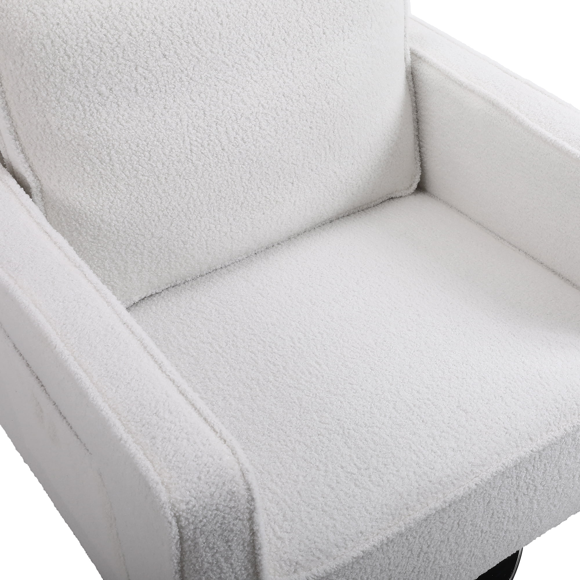 Kadyn Swivel Accent Barrel Chair, Linen Armchair with 360 Degree Swiveling and Side Pocket for Living Room, White Kadyn Swivel Accent Barrel Chair, Linen Armchair with 360 Degree Swiveling and Side Pocket for Living Room, White