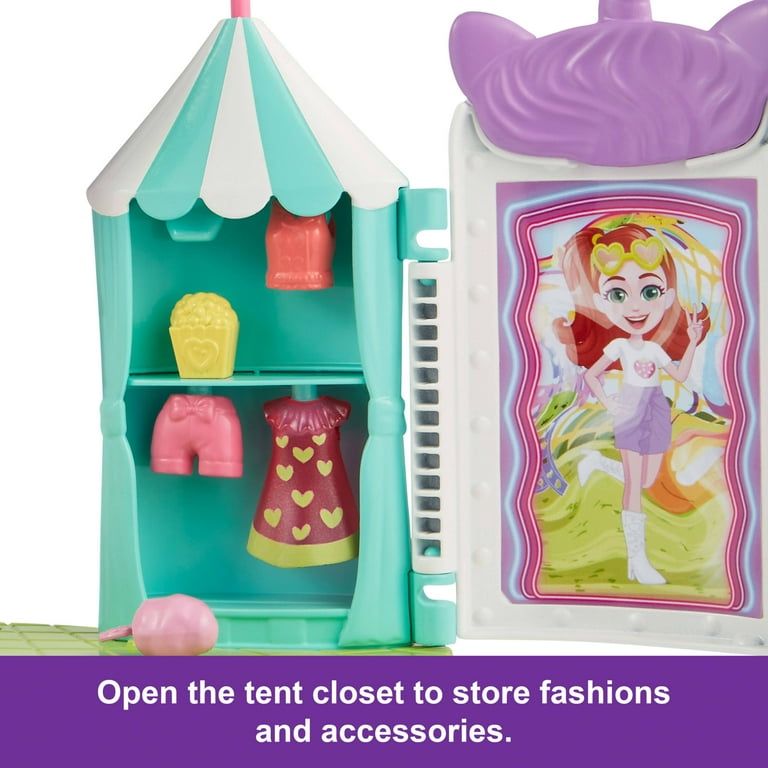 Polly Pocket Tropical Treats Carnival Playset with 3-inch Lila