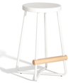 thumbnail image 1 of Sauder Boutique 24" Backless Metal Counter Stool in White, 1 of 3