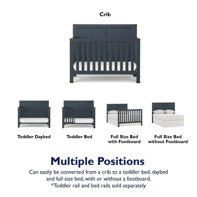 Baby Relax Miles 5-in-1 Convertible Crib - Walmart.com