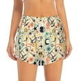 thumbnail image 2 of Vsdgher Rockets Print Women's Running Double Layer Shorts High Waisted with Pockets Elastic Yoga Workout Athletic Gym Sports, 2 of 8