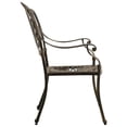 thumbnail image 3 of vidaXL Garden Chairs 2 pcs Cast Aluminium Bronze, 3 of 5