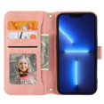 thumbnail image 4 of For Iphone 15 Pro Max Oil Skin Zipper Wallet Leather Phone Case(Pink), iPhone 13 Pro Max, 4 of 6