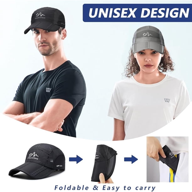 TAGVO Pack Men's Baseball Cap, Waterproof Folding Sports Cap