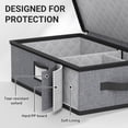 thumbnail image 5 of Large Capacity China Storage Containers Hard Shell Plate Storage Containers, Kitchen Packing Moving Boxes for Dishes, Dinnerwares, Mugs Protectors, Grey, 3 Piece Set, 5 of 6
