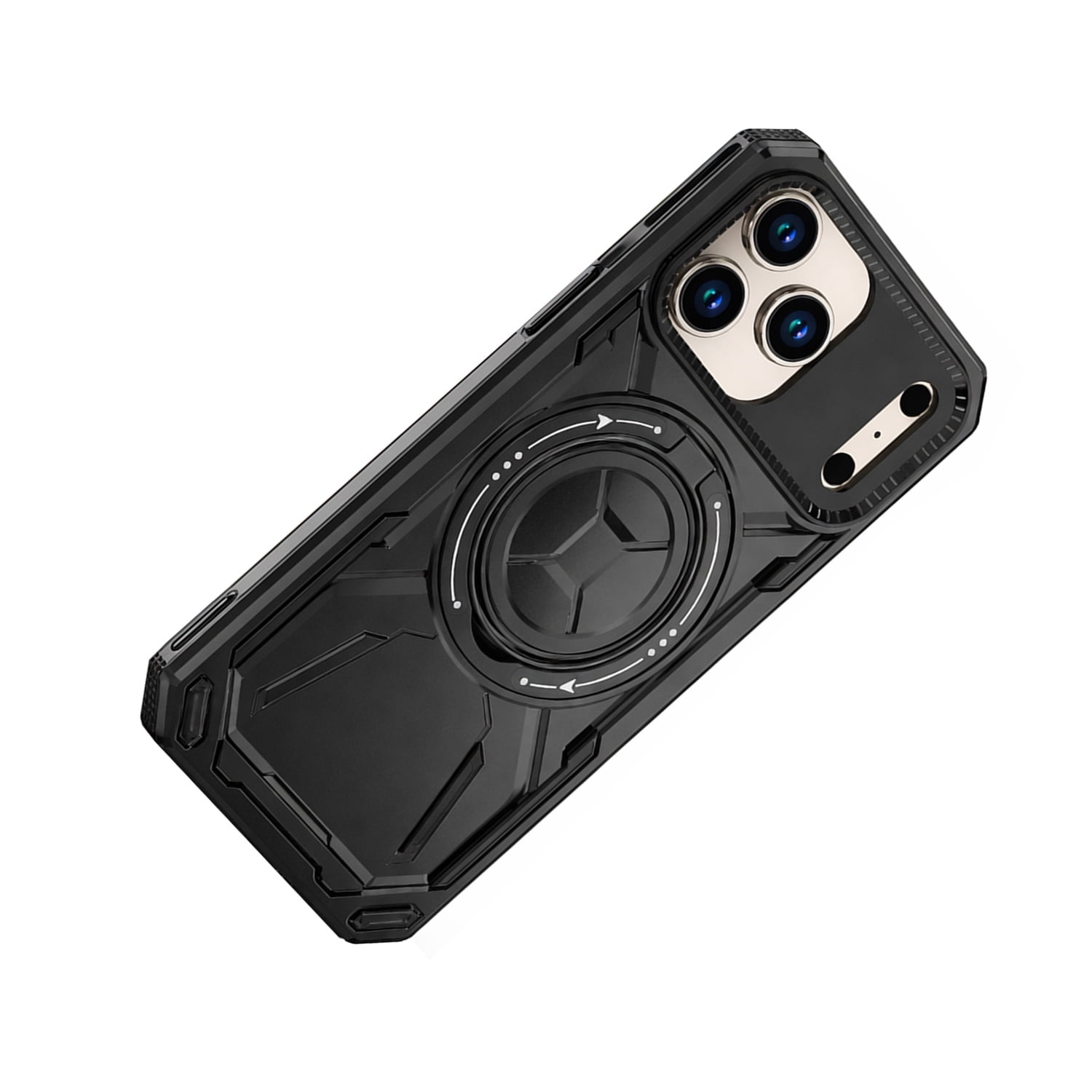 Armor Kickstand Case with 360° Rotation & MagSafe for iPhone 17 Pro - Black