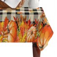 thumbnail image 4 of Thanksgiving Turkey Table Cloth Waterproof Tablecloths, Fall Maple Leaves Black Plaid Rustic Tablecloth Dining Table Cover for Kitchen Party Tabletop Outdoor, Rectangle Tablecloth 60x102 Inch, 4 of 9