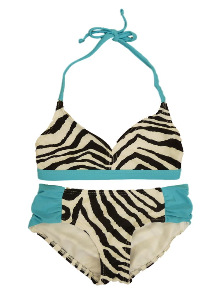 Zebra 2-Piece Swimsuit for 18 Dolls 