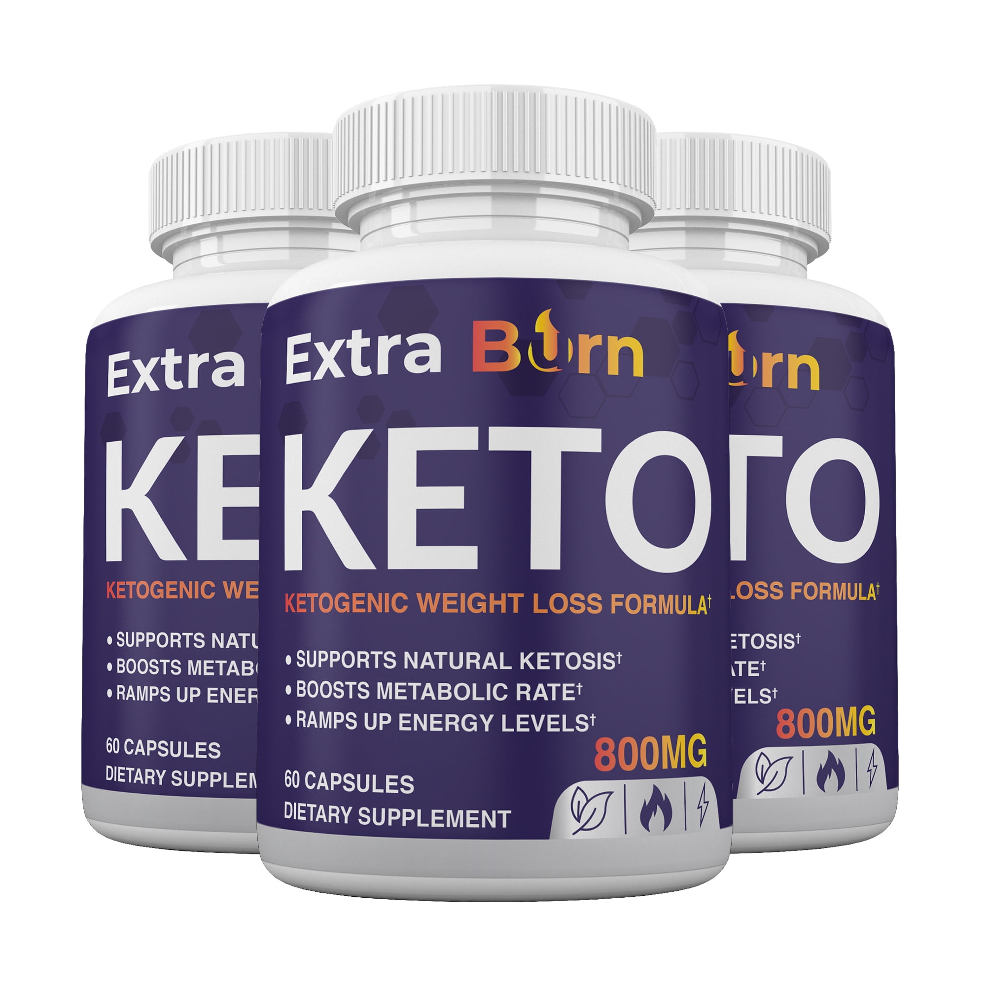 (3 Pack) Official Extra Burn Keto Pills, 2023 Formula, 3 Month Supply