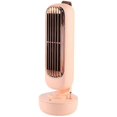 thumbnail image 1 of Humidification Tower Fan with 220ml Three-speed Wind Timing Bedroom Spray Retro Style 2-in-1 Cooling Air Fan with USB Charger for Bedroom Home Office Air Cooler (Pink), 1 of 9
