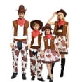 thumbnail image 2 of Disfraz de Halloween para niños, disfraz de vaquero, conjunto de chaleco vaquero y pantalones vaqueros occidentales, 2 of 5