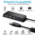 thumbnail image 1 of Extensión de concentrador USB 4 puertos Hub USB 3.0 Hub 2.0 con cable, 1 of 2