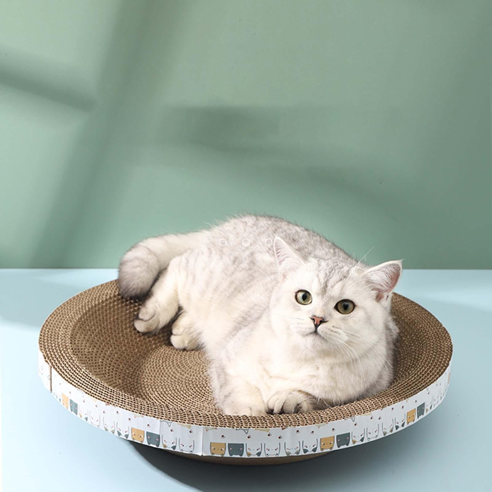 Cat Scratcher Mat Rug Scratch Pad Grinding Claw Toys Plate Furniture Protector Thicken Multifunction Chair for Carpets Sofas Indoor Cats , 40cmx40cmx9cm