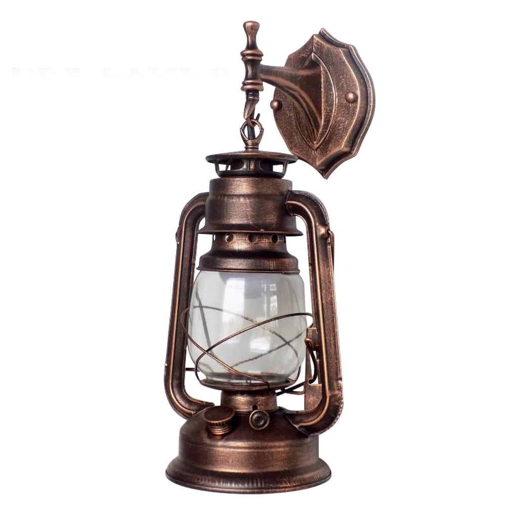 Dwellnix Industrial Wall Light, Clear Glass Shade Sconce With Warm Lighting & Easy Installation For Reading Nook, Basement Or Library